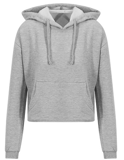 JH016 Women´s Cropped Hoodie XS / Heather Grey