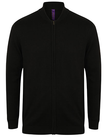 W718 Unisex Zip Through Cardigan XXS / Black