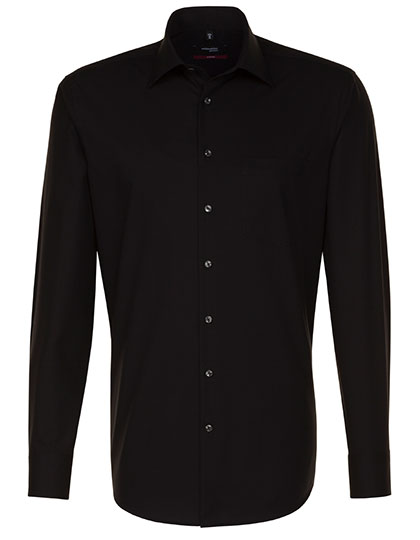 SN003000 Men´s Shirt Regular Fit Long Sleeve 38 / Black