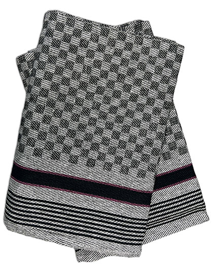 EX553 Grubentuch (10er Pack) 45 x 90 cm / Black-Grey Checked