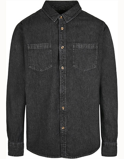BY152 Denim Shirt S / Black Washed