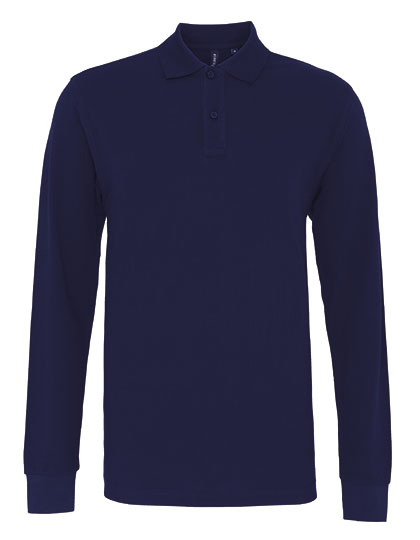 AQ030 Men´s Classic Fit Long Sleeved Polo S / Navy