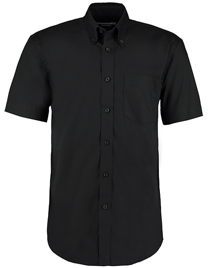 K109 Men´s Classic Fit Premium Oxford Shirt Short Sleeve 37 (S/14H) / Black