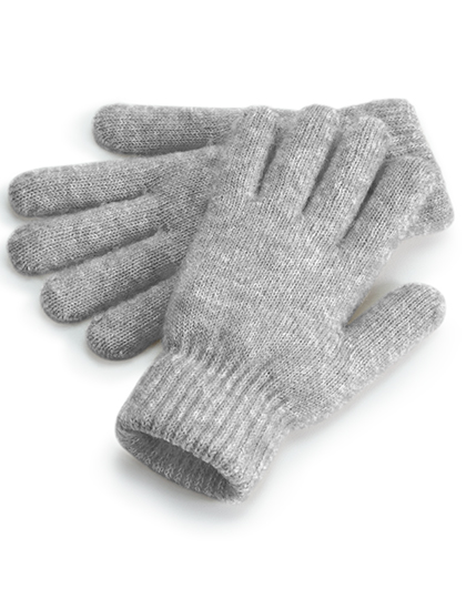 CB387 Cosy Ribbed Cuff Gloves One Size / Grey Marl