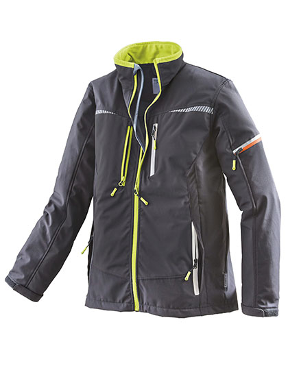 TX61393 Men´s Softshell Jacket XL / Black/Lime