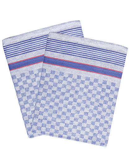 KY060 Grubentuch (10-er Pack) 45 x 90 cm / Blue (checked)