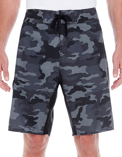BU9371 Stretch Board Shorts 30 / Black Camo