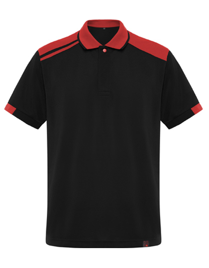 RY8410 Poloshirt  Samurai S / Black 02/Red 60