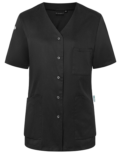 KY131 Kurzarm Damenkasack Essential 34 / Black (ca. Pantone 419C)