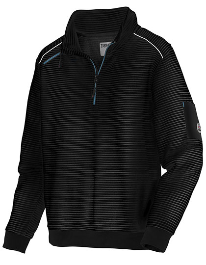TX80675 Men´s Knitted Troyer XXL / Black/Anthracite