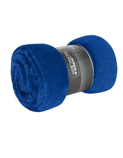 JN1907 Microfibre Fleece Blanket XL 180 x 130 cm / Royal