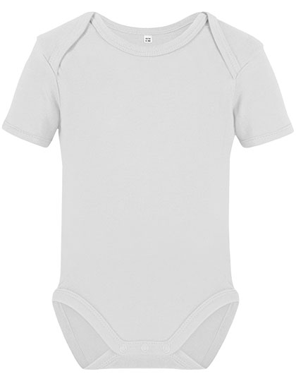 X11120 Organic Baby Bodysuit Short Sleeve Bailey 01 74-80 / White