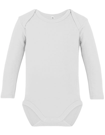 X21420 Organic Baby Bodysuit Long Sleeve Rebel 02 50-56 / White