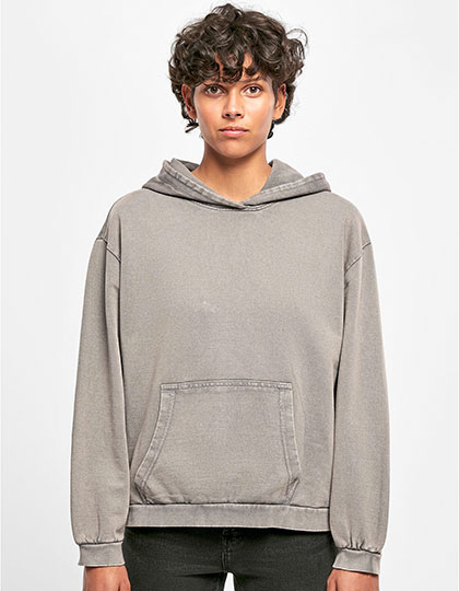 BY194 Ladies´ Acid Washed Oversize Hoody