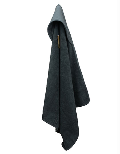 AR731 PRINT-Me® Baby Hooded Towel 75 x 75 cm / Graphite/Graphite/Graphite