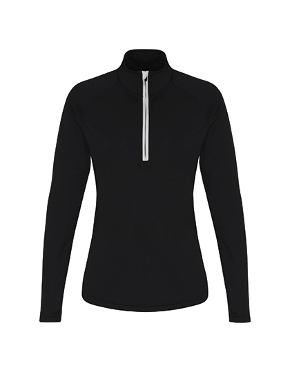 TR120 Women´s Long Sleeve Performance ¼ Zip XS / Black/White