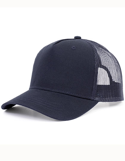 BW7020255 5-Panel Trucker Cap Recycled One Size / Navy/Navy