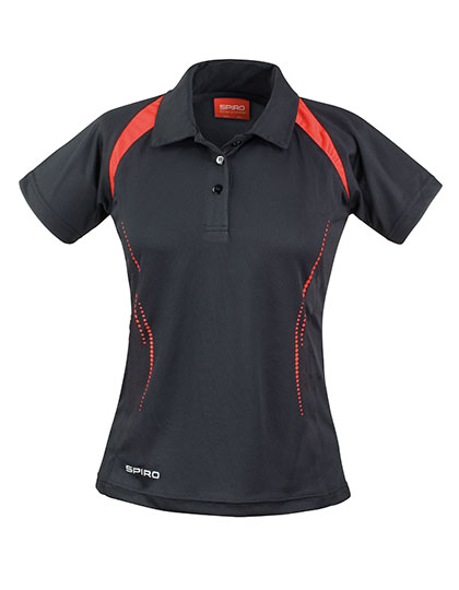 RT177F Women´s Team Spirit Polo XS (34) / Black/Red