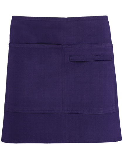 K513 Short Superwash® 60º Bar Apron Unisex 69 x 38 cm / Purple