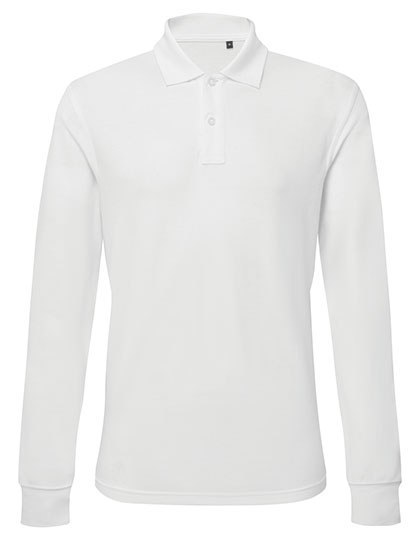 AQ030 Men´s Classic Fit Long Sleeved Polo S / White