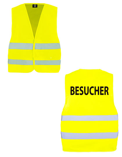 KX010B Safety Vest Passau - Besucher M/L / Signal Yellow