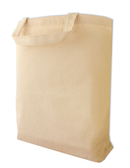 X1052 Canvas Carrier Bag Short Handle 42 x 38 x 10 cm / Natural