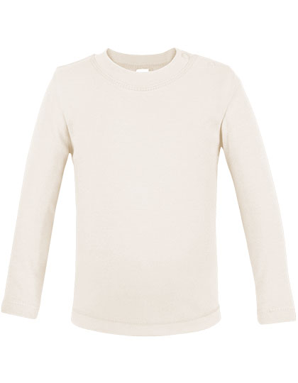X13420 Organic Baby T-Shirt Long Sleeve Noah 02 62-68 / Natural