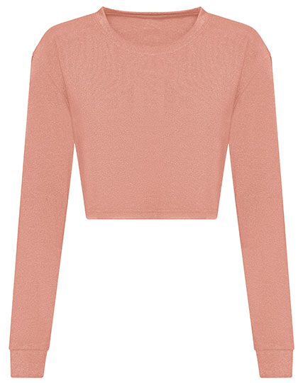 JT016 Women´s Long Sleeve Cropped T XS / Dusty Pink