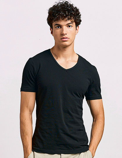 E3082 Men´s Slim Fit V-Neck-T