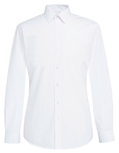BR7889 Men´s Slim Fit Shirt Vulcan Longsleeve 17.5 (44-45) / White