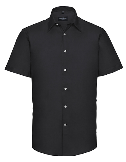 Z923 Men´s Short Sleeve Easy Care Tailored Oxford Shirt S (37/38) / Black