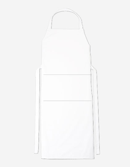CGW1145 Bib Apron Verona Bag 110 x 75 cm 110 x 75 cm / White