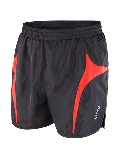 RT183 Micro Lite Running Shorts XXS / Black/Red