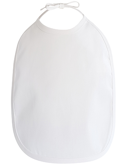 X950 Baby Bib One Size / White/White