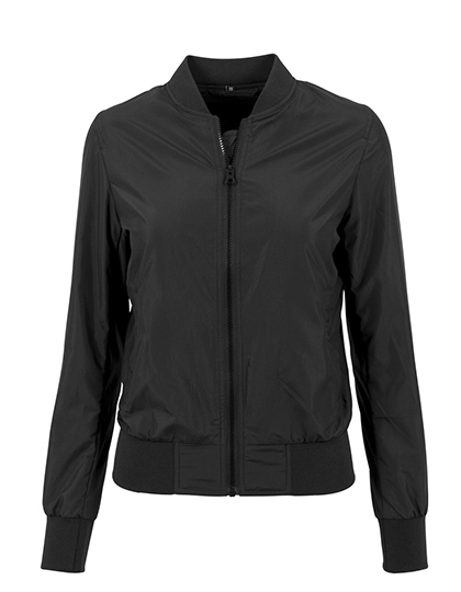 BY044 Ladies´ Nylon Bomber Jacket XL / Black