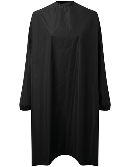 PW116 Waterproof Salon Gown 160 x 117 cm / Black (ca. Pantone Black C)