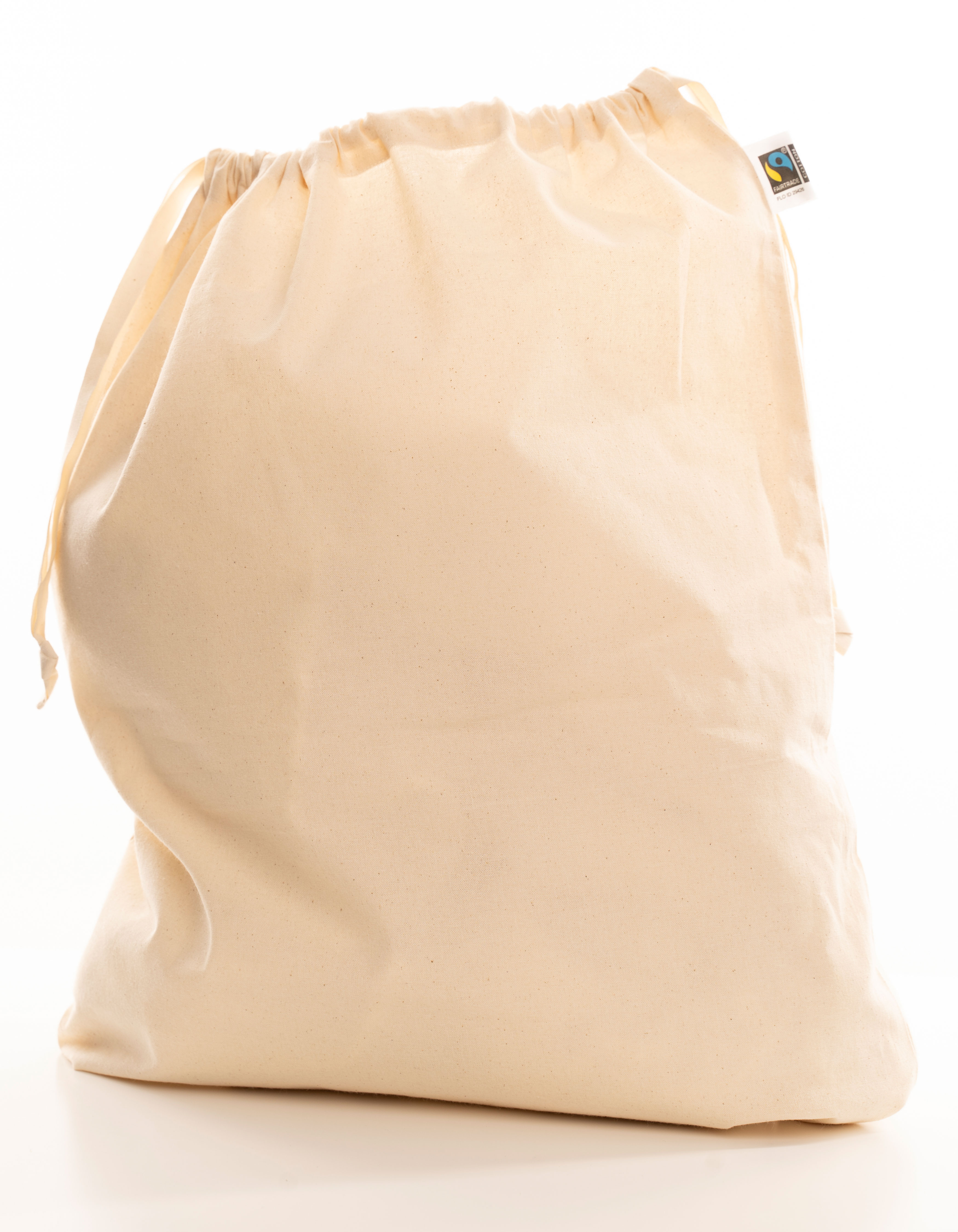 XT1600 Small Fairtrade Cotton Stuff Bag 30 x 40 cm / Natural