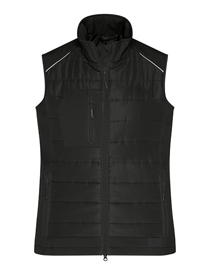 JN1821 Ladies´ Hybrid Vest XS / Black/Black