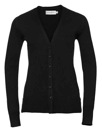 Z715F Ladies´ V-Neck Knitted Cardigan XXS / Black