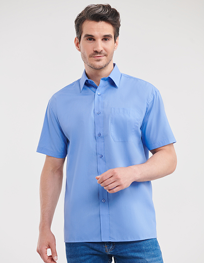 Z935 Men´s Short Sleeve Poly-Cotton Easy Care Poplin Shirt