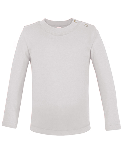 X806 Long Sleeve Baby T-Shirt Polyester 74-80 / White