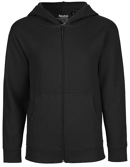 NE13301 Kids´ Zip Hoodie 92/98 / Black