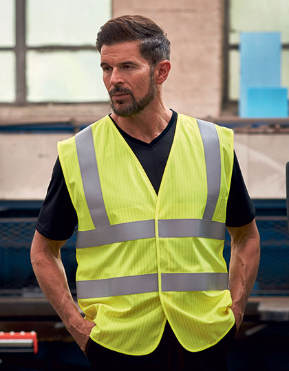 YK1000 Hi-Vis Anti-Static Flame Retardant Waistcoat