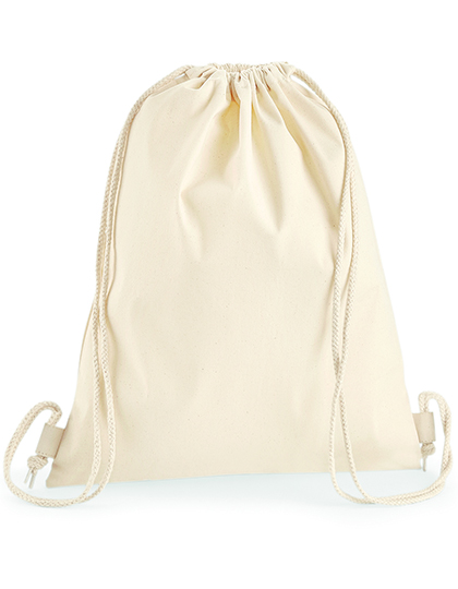 WM210 Premium Cotton Gymsac 37 x 46 cm / Natural