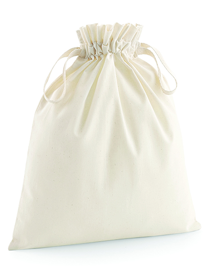 WM118 Organic Cotton Draw Cord Bag XS (10 x 15 cm) / Natural