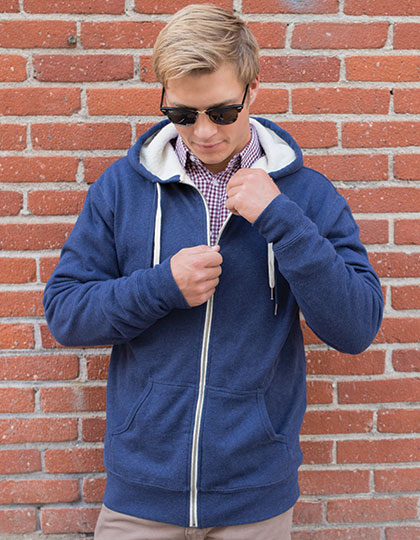 NP352 Unisex Sherpa Lined Zip Hooded Jacket