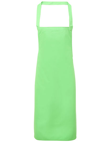PW102 Organic Cotton Bib Apron (No Pocket) 60 x 87 cm / Apple (ca. Pantone 360C)