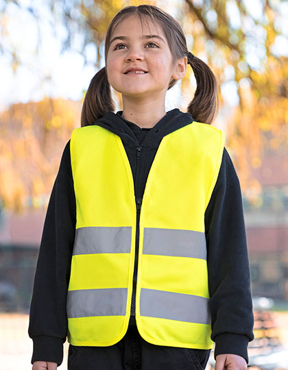 KX201 Kids´ Hi-Vis Safety Vest With Front Zipper Aalborg