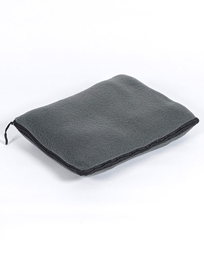NT650 Mikrofleece-Decken-Kissen-Set Recycled 180 x 130 cm / Grey