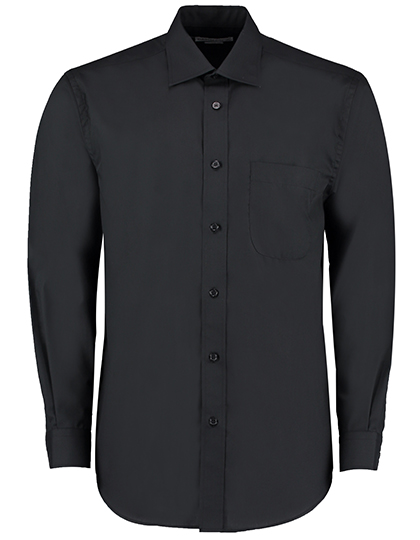 K104 Men´s Classic Fit Business Shirt Long Sleeve 37 (S/14H) / Black